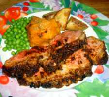 image of butterflied lamb roast recipe