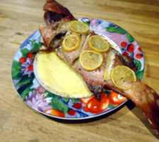 image of baked coral trout fish