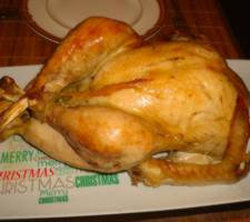 image of a turkey roasted