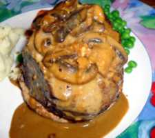 Image of eye fillet steak diane